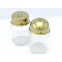 Ver imagem 1 de Saleiro E Paliteiro Dourado- Fineza