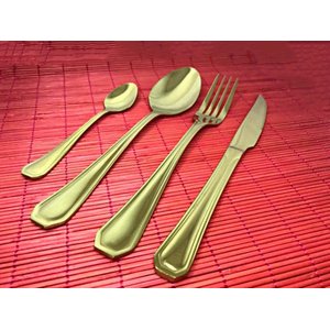 Faqueiro Victoria 48 peças Dourado- Fineza