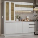 Ver imagem 1 de Armário de Cozinha Compacta 100% Mdf 180 Cm Branco Smart Madesa 03