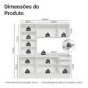 Ver imagem 4 de Armário de Cozinha Compacta 100% Mdf 180 Cm Branco Smart Madesa 03