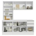 Ver imagem 6 de Armário de Cozinha Compacta 100% Mdf 180 Cm Branco Smart Madesa 03