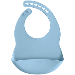 Babador em Silicone com Pega Migalha Azul Buba - 1