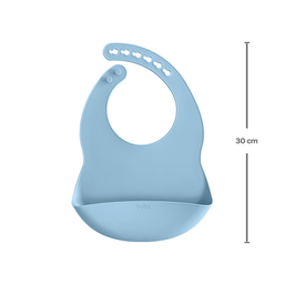 Babador em Silicone com Pega Migalha Azul Buba - 2