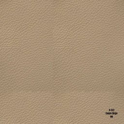 Puff Decorativo Redondo Pés Metal Couro Natural Bege - Scala Decor - 2