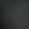 Puff Decorativo Redondo Pés Metal Couro Natural Preto - Scala Decor - 2
