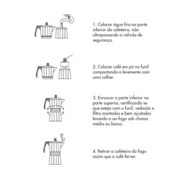 Cafeteira Italiana Alumínio 9 Xícaras Vaquinha Casita - 2