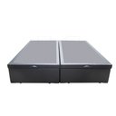 Ver imagem 3 de Cama Box Baú Blindado Casal Bipartido Loja Xerife Sintético Cinza 41x138x188
