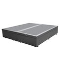 Ver imagem 2 de Cama Box Baú Blindado Casal Bipartido Loja Xerife Sintético Cinza 41x138x188