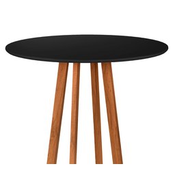 Aparador Mesa Bistro Magic Alta Área Gourmet Pés em Madeira Premium Sacada Hall Cor Preto - 4