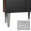 Ver mais imagens de Armário de Cozinha Completa 220 cm Rustic/Preto Deli Madesa 03