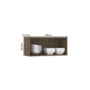 Ver imagem 4 de Armário Aéreo de Cozinha 80cm 1 Porta Basculante Aspen Luciane Móveis Vanilla/beige