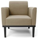 Ver mais imagens de Sofá Namoradeira e 2 Poltronas Base Madeira Preto Maressa Suede Marrom Rt - Ibiza