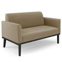 Ver imagem 7 de Sofá Namoradeira e 2 Poltronas Base Madeira Preto Maressa Suede Marrom Rt - Ibiza