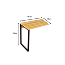 Ver imagem 2 de Mesa de Escritório/home Office Auxiliar 90cm - Sevilha - Iron