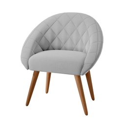 Conjunto Poltrona Decorativa Maricá Linha Cinza - 3