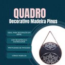 Ver imagem 3 de 6 Unidades Quadro Decorativo Quarto Cozinha Madeira Temático Cor:mosaico