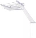 Ver imagem 2 de Varal Parede 6 Varetas 100cm Comprimento Branco