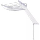 Ver imagem 2 de Varal Parede 6 Varetas 100cm Comprimento Branco