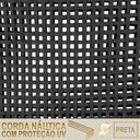 Ver imagem 2 de 6 Cadeiras Corda Náutica e Mesa Tampo 2,00m Ripado Alumínio Preto