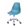 Cadeira Charles Eames Dkr Pp Base Rodizio:azul Petroleo - 2
