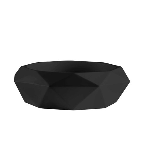 Cuba Concreto Artesanal de Sobrepor 3d - Mod Diamond- Preta