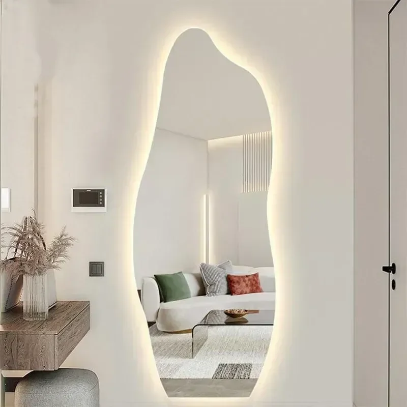 Espelho Orgânico Grande com Led 140x60cm Fiamma:led Frio