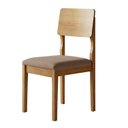 Ver imagem 3 de Conjunto 4 Cadeiras para Sala de Jantar Pés Madeira Maciça Ana Marrom/Cinamomo/Bege