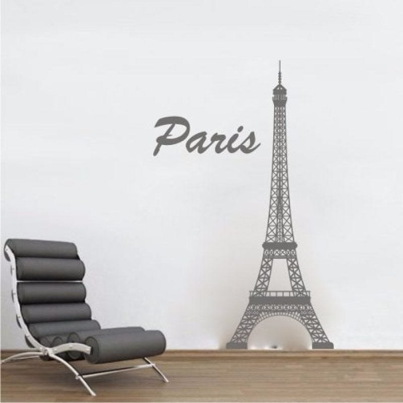 Adesivo Decorativo de Parede e Porta - Torre Eiffel Paris - 3