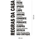 Ver imagem 3 de Adesivo Decorativo Parede Regras da Casa