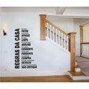 Ver imagem 4 de Adesivo Decorativo Parede Regras da Casa