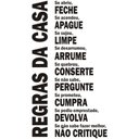 Ver imagem 1 de Adesivo Decorativo Parede Regras da Casa