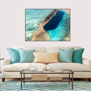 Quadro Canvas Tons de Azul do Mar 60x90