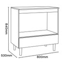 Ver imagem 3 de Balcão para Cooktop 80 Branco - Nicioli