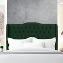 Ver imagem 3 de Cabeceira de Cama Box Casal 140 Cm Dubai Premium - Veludo Verde