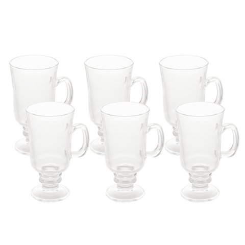 Conjunto 6 Taças de Vidro Para Cappuccino 250ml Lyor