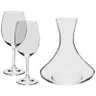 JOGO EM CRISTAL DECANTER 1500ML COM 2 TAÇAS 450ML FÓRUM - BOHEMIA - 1
