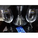 Ver imagem 4 de JOGO EM CRISTAL DECANTER 1500ML COM 2 TAÇAS 450ML FÓRUM - BOHEMIA