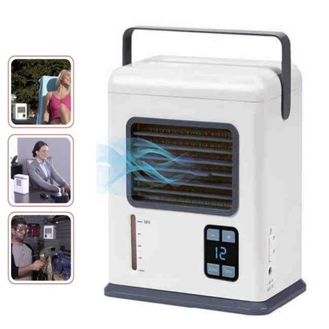 Mini Ar Condicionado Digital Umidificador Purificador Blu Breeze Mesa Escritorio Quarto Ventilador U