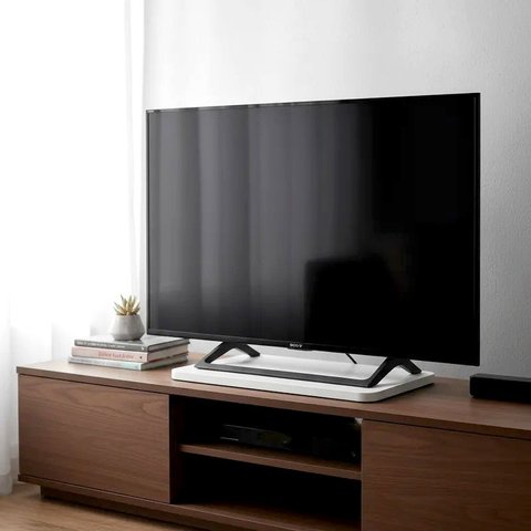 Suporte de Mesa Giratório 360° para Tv Branco
