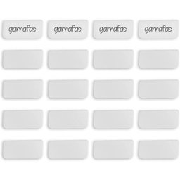 Kit 20 Placas Identificadoras Branca 5,5x2,5cm Caixa Organizadora Etiqueta Encaixe ou - 1 Kit 20 Placas Identificadoras Branca 5,5x2,5cm Caixa Organizadora Etiqueta Encaixe ou - 1