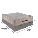 Ver imagem 3 de Cama Box Baú Cinza e Colchão Airtech Springpocket Molas Ensacadas Queen Ortobom