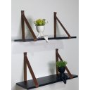 Ver imagem 1 de Kit 2 Prateleiras de Mdf Preto 50x20cm:caramelo