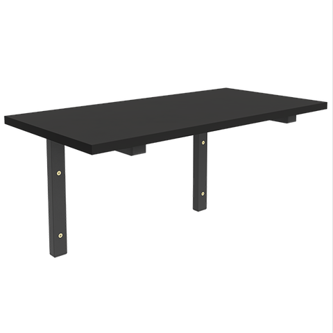 Prateleira em MDF Com Cantoneira Comac Preto 60 cm