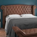 Ver imagem 2 de Cabeceira King 195cm Provença P02 Sintético Camel - Mpozenato