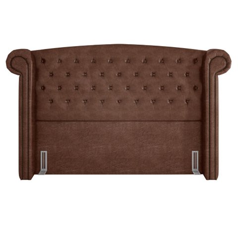 Cabeceira King 195cm Provença P02 Sintético Camel - Mpozenato
