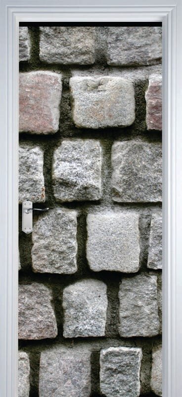 Adesivo de Portas Texturas Pedras Grande - M 80x210 cm - 1