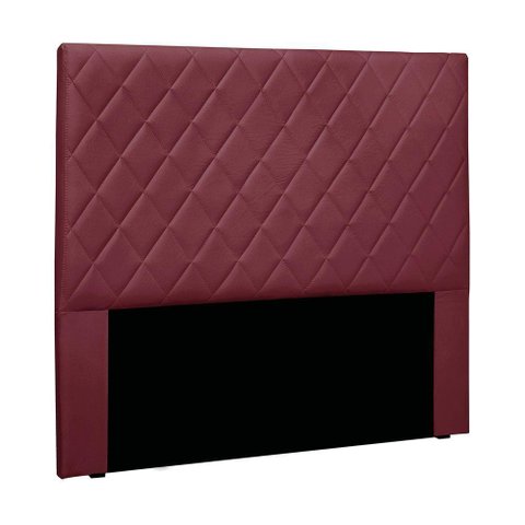 Cabeceira Cama Box Solteiro 90 Cm Dubai Veludo Vinho S04 - D'Rossi