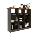 Ver imagem 4 de Mesa Bancada Balcão Ilha para Cozinha com 3 Portas e Nichos Divisor de Ambiente Veneza