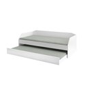 Ver imagem 4 de Bicama Solteiro Multifuncional Duo Luxo com Cama Auxiliar em Mdf Premium Branco
