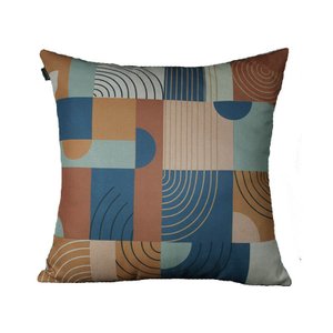 Almofada Estampa Abstrata - 45X45 - Cristalina